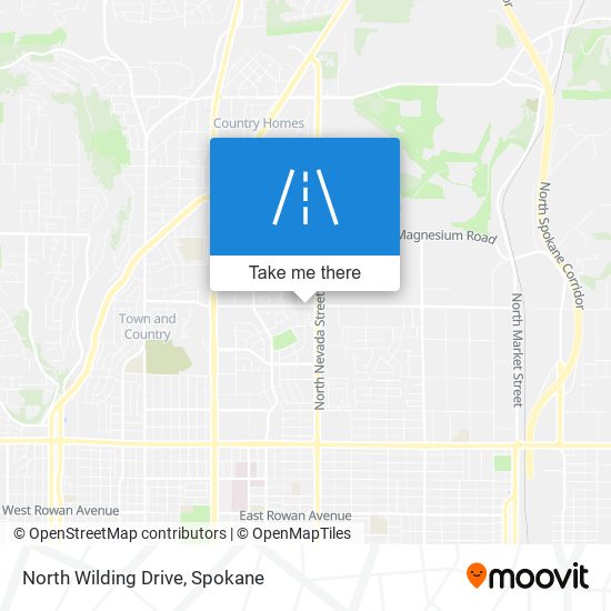 North Wilding Drive map