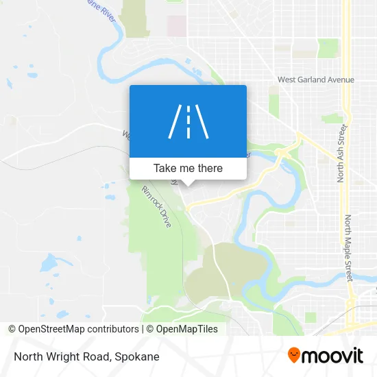 North Wright Road map