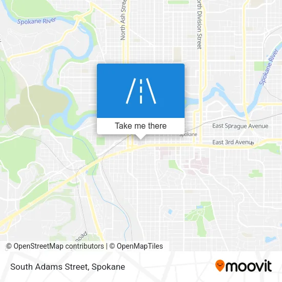 South Adams Street map