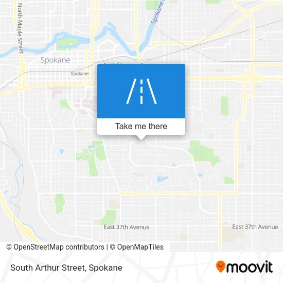 South Arthur Street map