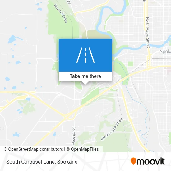 South Carousel Lane map