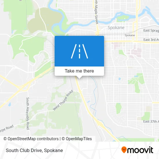 South Club Drive map