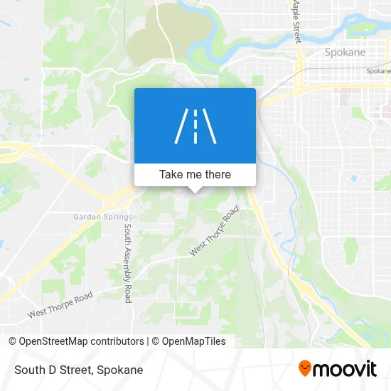 South D Street map