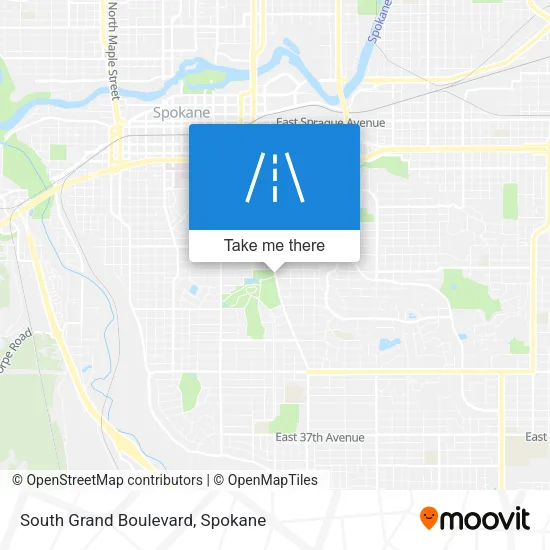 South Grand Boulevard map