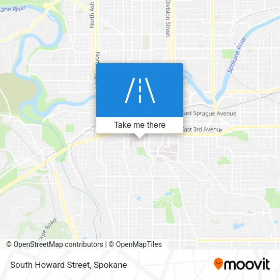 South Howard Street map