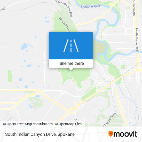 South Indian Canyon Drive map