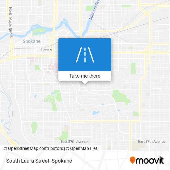 South Laura Street map