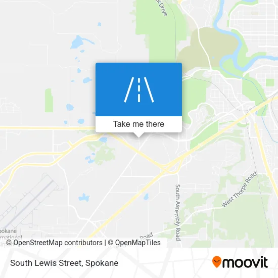 South Lewis Street map