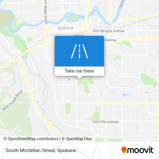South Mcclellan Street map