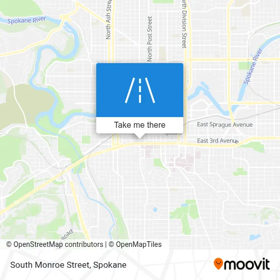 South Monroe Street map