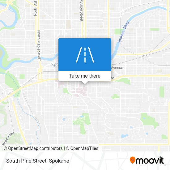 South Pine Street map