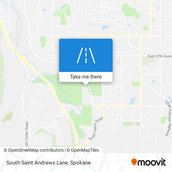 South Saint Andrews Lane map