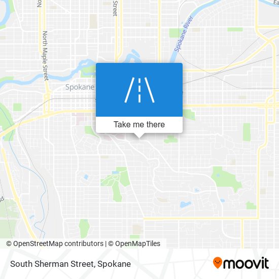 South Sherman Street map