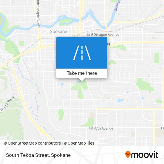 South Tekoa Street map