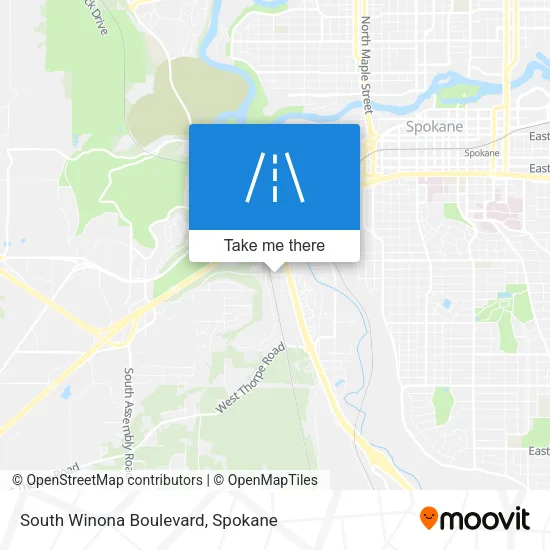 South Winona Boulevard map