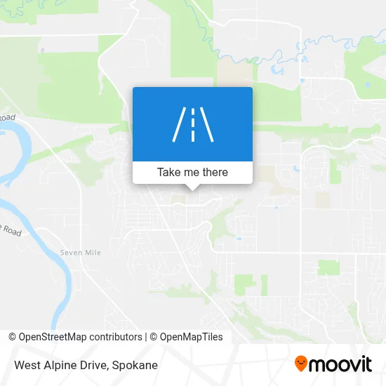 West Alpine Drive map