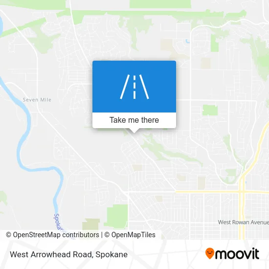 West Arrowhead Road map