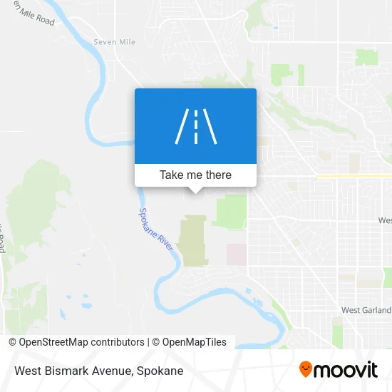 West Bismark Avenue map