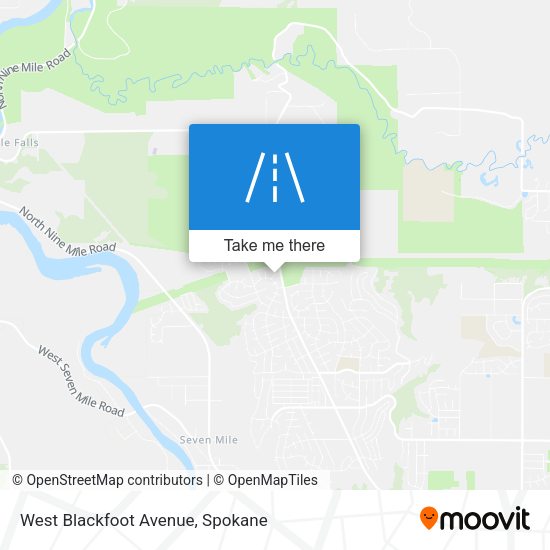 Mapa de West Blackfoot Avenue