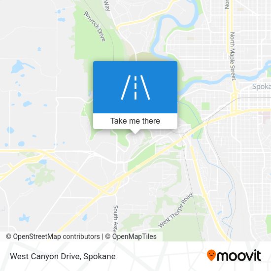 Mapa de West Canyon Drive