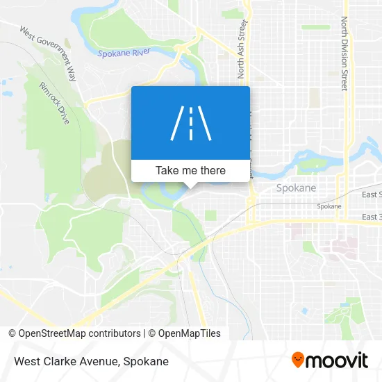 West Clarke Avenue map