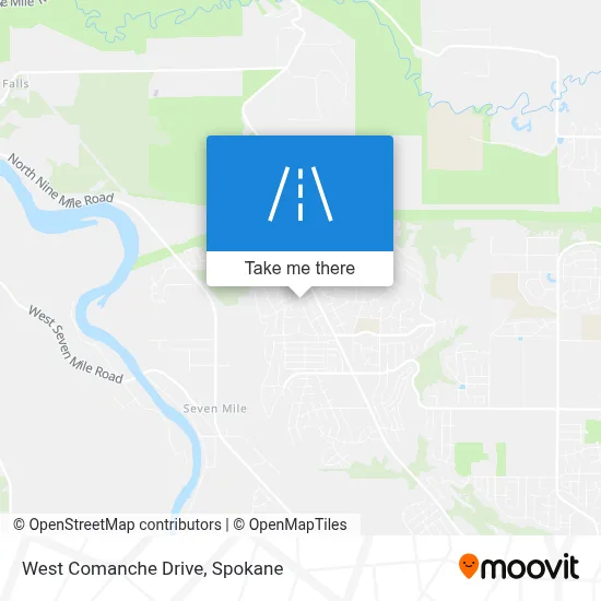 West Comanche Drive map