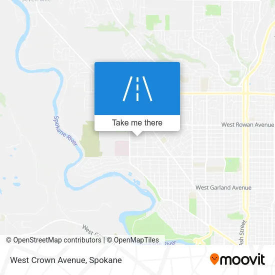 West Crown Avenue map