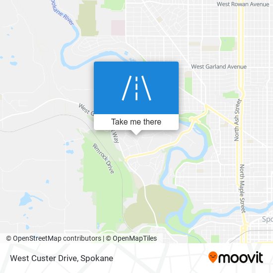 West Custer Drive map