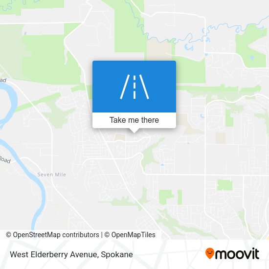 West Elderberry Avenue map