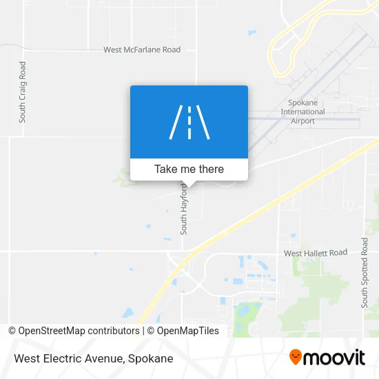 West Electric Avenue map