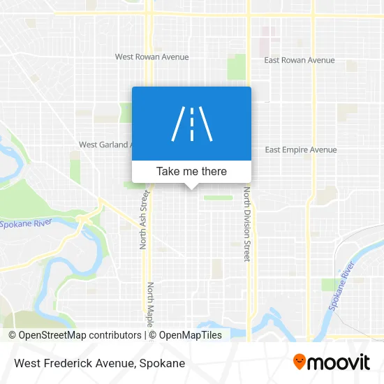 West Frederick Avenue map