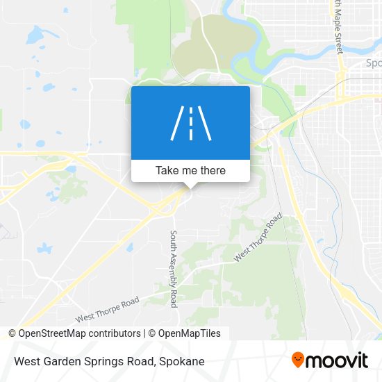 West Garden Springs Road map