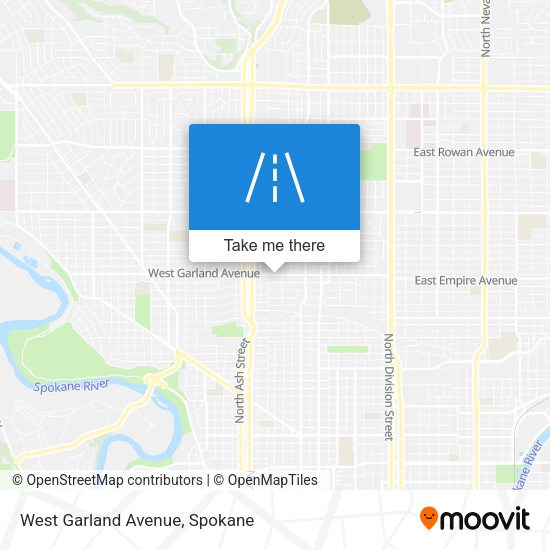 West Garland Avenue map