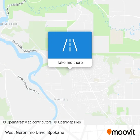 West Geronimo Drive map