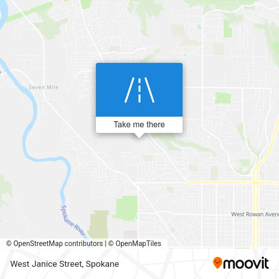 West Janice Street map