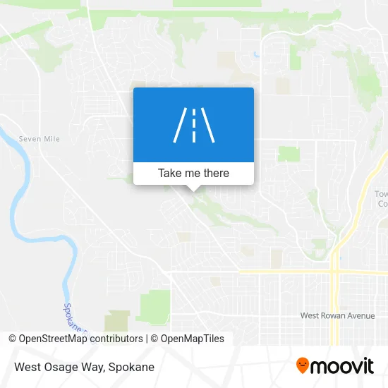 West Osage Way map