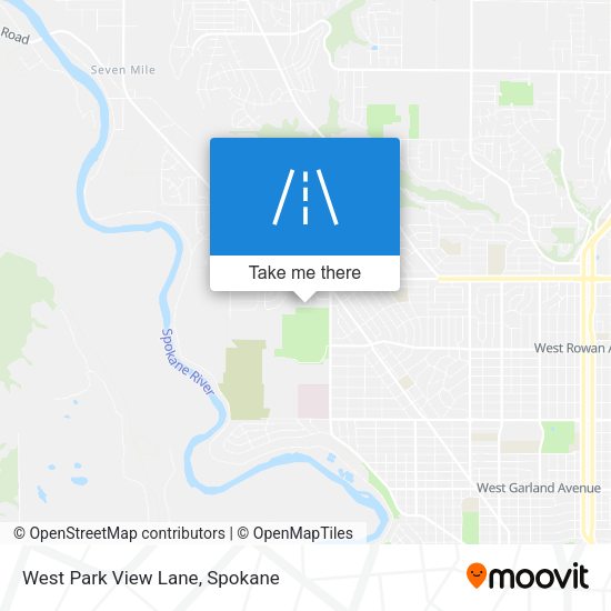West Park View Lane map