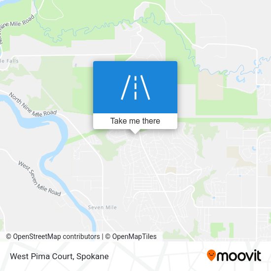 West Pima Court map