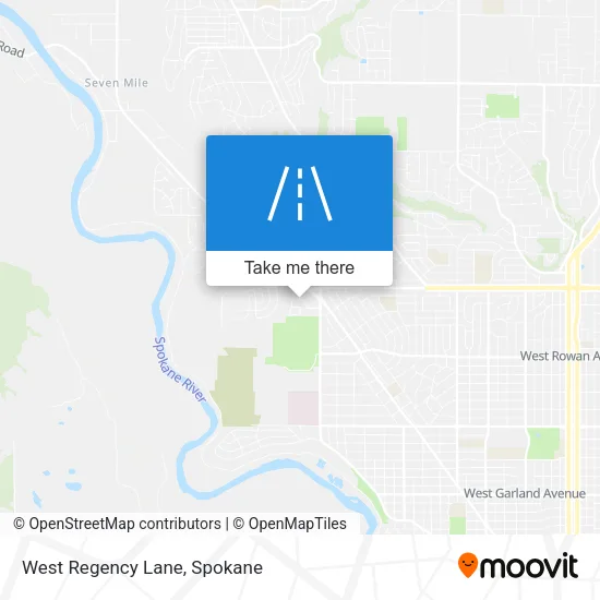 West Regency Lane map