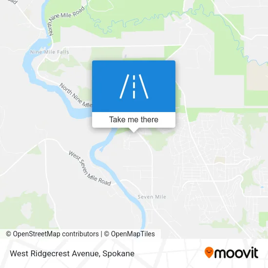 West Ridgecrest Avenue map