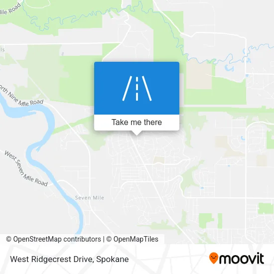 West Ridgecrest Drive map