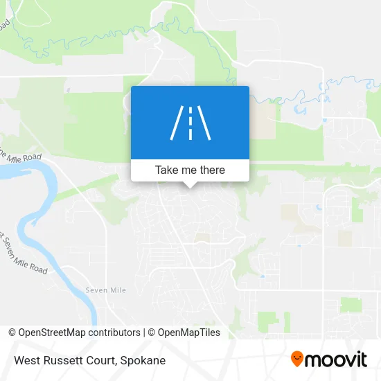 West Russett Court map