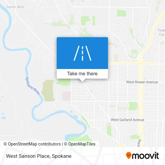 West Sanson Place map