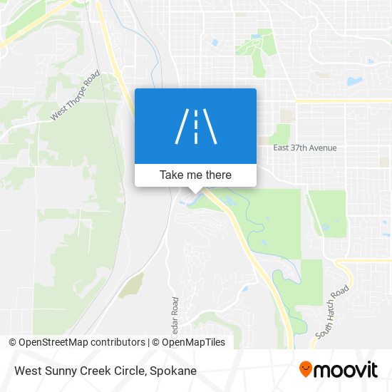 Mapa de West Sunny Creek Circle