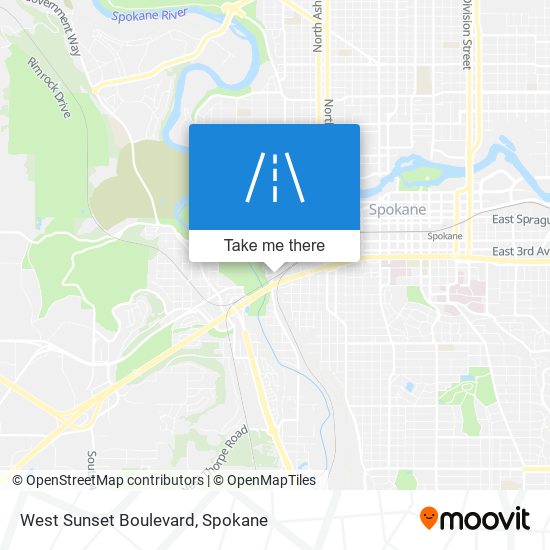 West Sunset Boulevard map