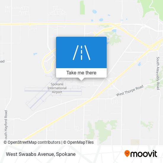 West Swaabs Avenue map