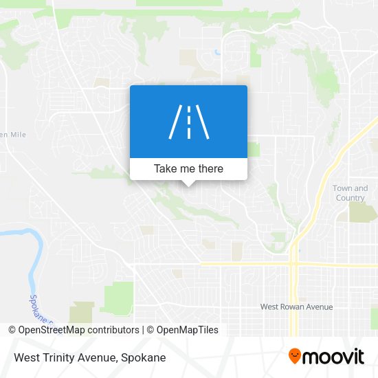 West Trinity Avenue map