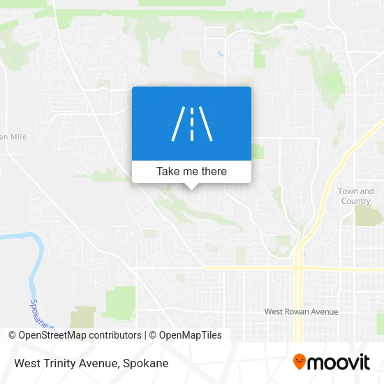 West Trinity Avenue map