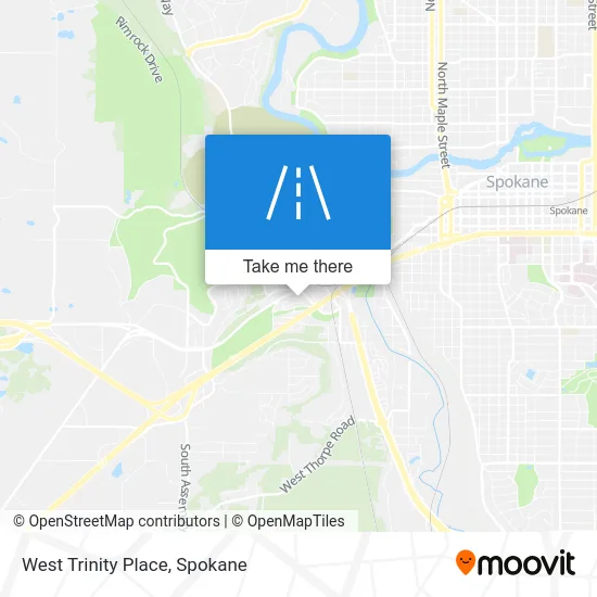 West Trinity Place map