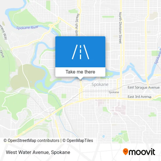 West Water Avenue map